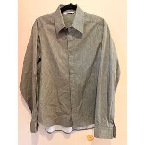 Cornerstone multicolored long sleeve button down shirt size 48